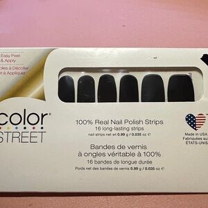 Color Street Midnight Black Nail Strips